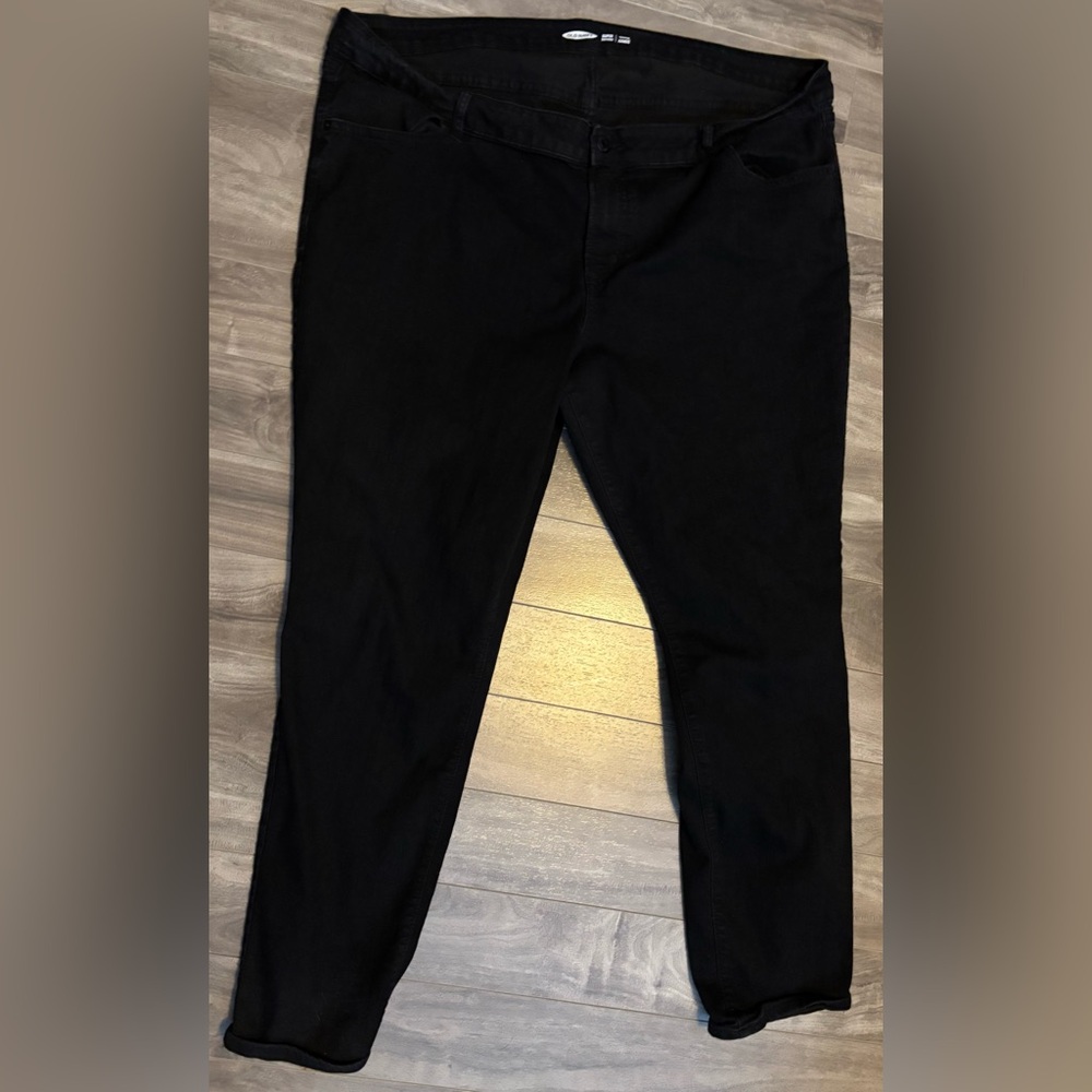 Old Navy Super Skinny Dark Black Jeans Stretchy Size 20